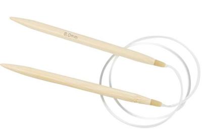 Creotime rondbreinaalden bamboe 8 mm 80 cm Creotime rondbreinaalden bamboe 8 mm 80 cm