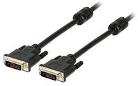 Valueline VLCB32000B20 - DVI-kabel (2 m, DVI-D, DVI-D, Mannelijk, Mannelijk, Zwart)
