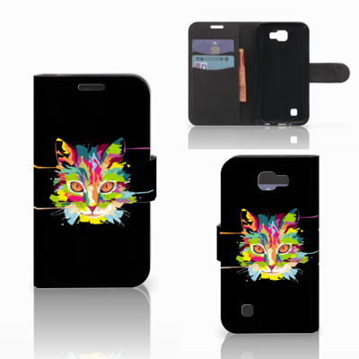 LG K4 Leuk Hoesje Cat Color