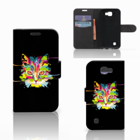 LG K4 Leuk Hoesje Cat Color