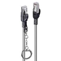 LINDY 20m Cat.6A S/FTP Vergrendeling Netwerkkabel, Grijs