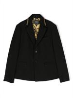 Versace Kids Blazer met enkele rij knopen - Zwart
