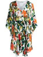 alice + olivia robe ceinturée Marva à fleurs - Vert