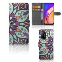 OPPO Reno5 Z | A94 5G Hoesje Purple Flower