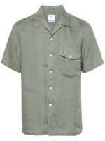 PS Paul Smith chemise en lin à design sans manches - Vert - thumbnail