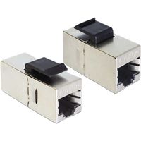 DeLOCK Keystone Module RJ45 female > RJ45 female Cat.5e compact keystone module - thumbnail