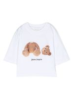 Palm Angels Kids t-shirt en coton biologique à imprimé graphique - Blanc