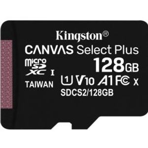 Kingston Technology Canvas Select Plus flashgeheugen 128 GB MicroSDXC Klasse 10 UHS-I