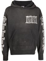 SAINT MXXXXXX hoodie en coton à logo imprimé - Gris