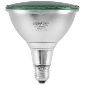 Omnilux 88081884 LED-lamp E27 15 W Groen (Ø x l) 121 mm x 135 mm 1 stuk(s)