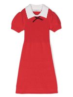 Philosophy Di Lorenzo Serafini Kids robe nervurée à détail de nœud - Rouge