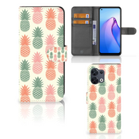 OPPO Reno8 Book Cover Ananas