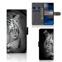 Sony Xperia 10 Telefoonhoesje met Pasjes Tijger