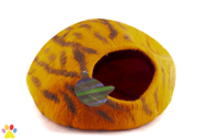 Kattenveertjes Comfy Cave kattenmandje (oranje met tijgerstrepen)