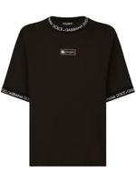 Dolce & Gabbana t-shirt en coton à logo imprimé - Noir