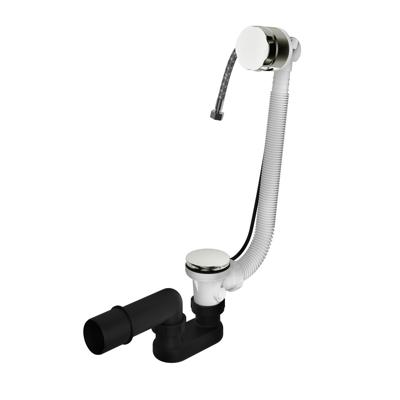 Hotbath Cobber Badafvoer met vulfunctie en overloop Glanzend Nikkel P033