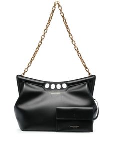 Alexander McQueen petit sac porté épaule The Peak en cuir - Noir