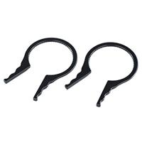 Hama Set van 2 filterklemmen, voor 49-58 mm fotofilters of -lensopzetstukken, zwart