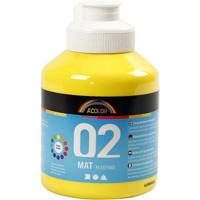 A-Color acrylverf mat 500ml primair geel