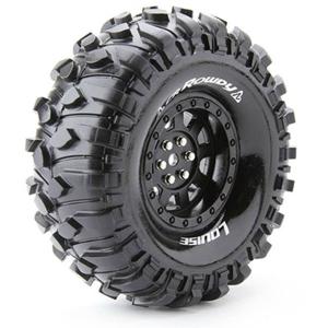 Louise 1:10 Crawler Velgen Rowdy 9-spaaks Zwart 2 stuk(s)