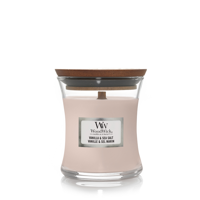 WoodWick vanilla & sea salt mini candle