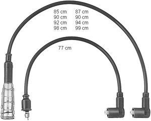 Bougiekabelset ZEF406