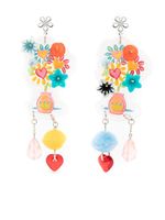 Amir Slama boucles d'oreilles pendantes à fleurs - Multicolore - thumbnail