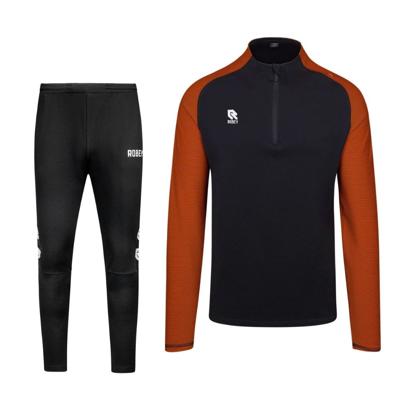 Robey Performance Half-Zip Trainingspak Zwart Oranje Robey Performance Half-Zip Trainingspak Zwart Oranje