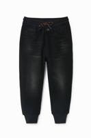 Hybride jeans/joggingbroek - BLACK - 7/8