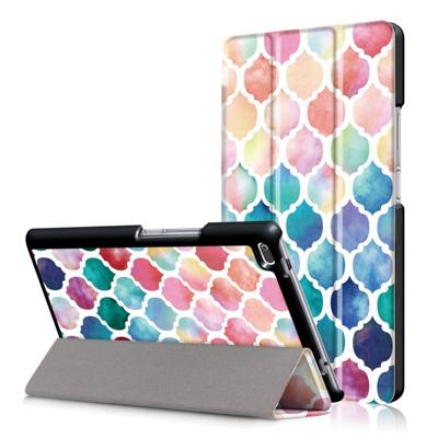 3-Vouw kleurrijke lantaarns stand flip hoes Lenovo Tab 4 8 3-Vouw kleurrijke lantaarns stand flip hoes Lenovo Tab 4 8