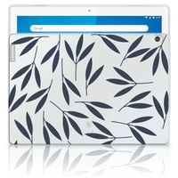 Lenovo Tab M10 Siliconen Hoesje Leaves Blue