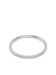 Le Gramme bague 1g en or blanc 18ct pavée de diamants - Argent