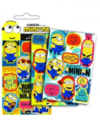 Illumination stickers Minions junior papier 3 delig