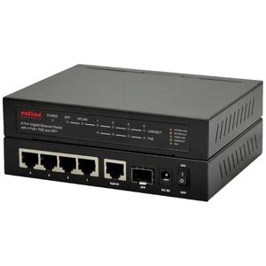 ROLINE 21.14.3524 netwerk-switch Gigabit Ethernet (10/100/1000) Power over Ethernet (PoE) Zwart