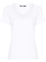 Karl Lagerfeld t-shirt Karl Signature Necklace - Blanc - thumbnail