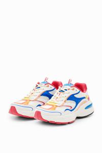 Runner sneakers met patch - BLUE - 40