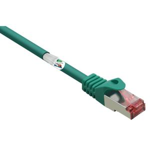 Renkforce RF-5052916 RJ45 Netwerkkabel, patchkabel CAT 6 S/FTP 2.00 m Groen Snagless, Vergulde steekcontacten, Vlambestendig 1 stuk(s)