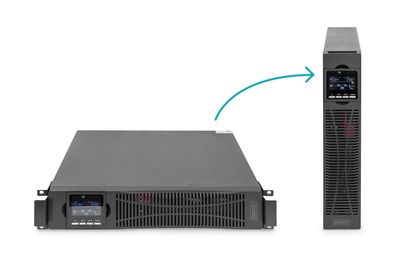 Digitus DN-170093 UPS Dubbele conversie (online) 1,5 kVA 1000 W 8 AC-uitgang(en)