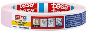 tesa PRECISION SENSITIVE 04333-00017-02 Maskeertape Präzisionskrepp Lichtroze (l x b) 50 m x 19 mm 1 stuk(s)