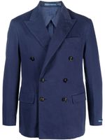 Polo Ralph Lauren blazer croisé à patch logo - Bleu