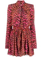 Zadig&Voltaire robe courte à imprimé animalier - Rouge