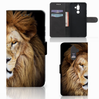 Nokia 7 Plus Telefoonhoesje met Pasjes Leeuw