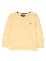 Ralph Lauren Kids pull en coton à logo brodé - Jaune - thumbnail