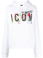 DSQUARED2 hoodie à logo imprimé - Blanc