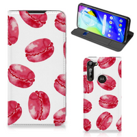 Motorola Moto G8 Power Flip Style Cover Pink Macarons