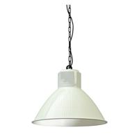 Masterlight Retro industrie hanglamp Industria 44 wit met zwart 2011-06-06-K - thumbnail