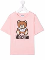 Moschino Kids t-shirt à motif Teddy Bear - Rose - thumbnail