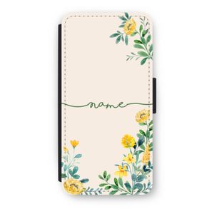 Gele bloemen: iPhone 7 Flip Hoesje