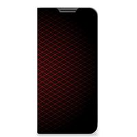 OPPO A54 5G | A74 5G | A93 5G Hoesje met Magneet Geruit Rood