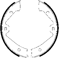 Remschoenset, parkeerrem ATE, o.a. voor Porsche, VW